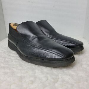 Thierry Rabotin Mens Slip On Loafer Shoes Size 13 Black Leather Comfort Shoes